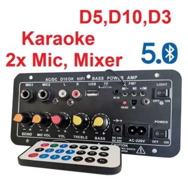 Amplifier Board Audio Bluetooth USB Radio TF DIY Subwoofer D5 D10 D3 - D5 (AW322) TERBAIK Multicolor
