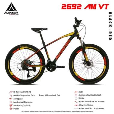 Sepeda 27.5 Aviator 2692 AM VT 3x9 Speed