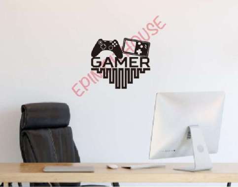 Stiker Dinding Gamer Wallstiker Make Over Ruangan Kamar Gaming Dekor