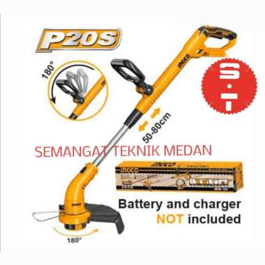 CGTLI20018 MESIN CORDLESS POTONG RUMPUT GRASS CUTTER TRIMMER 20V INGCO