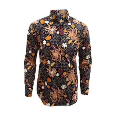 Redcliff Kemeja Pria Batik Panjang Kuning 6TC3233F L