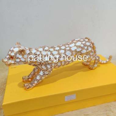 Patung Macan Kecil Mewah Logam