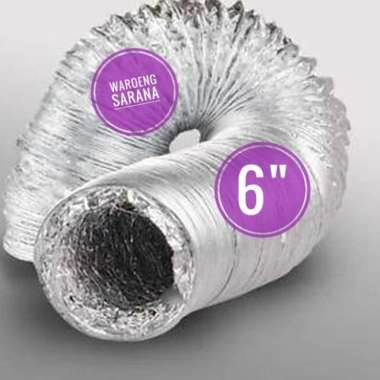 selang flexible cooker hood 6" / selang cerobong asap /pembuangan asap