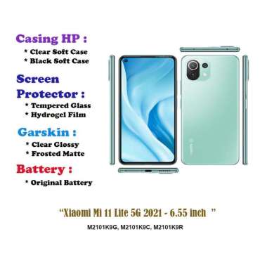 Xiaomi Mi 11 Lite 5G 2021 - 6.55 inch - Case - Screen Protector - Battery - Dll Hydrogel