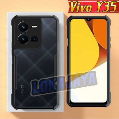 LOKAJAYA Case VIVO Y16 - Y22 - Y35 - Y15s Armor Fuze Shockproof Transparant Premium Softcase VIVO Y3