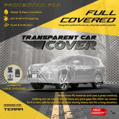 Body Cover Sarung Mobil Plastik NISSAN TERRA Tebal Anti Air WATERPROOF