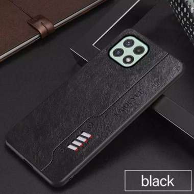 CASE KULIT SAMSUNG A22 5G CASING KULIT SLIM KAIOUYUE DESAIN ORIGINAL Hitam