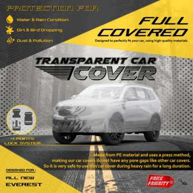 Body Cover Sarung Mobil Plastik ALL NEW FORD EVEREST Tebal Anti Air WATERPROOF