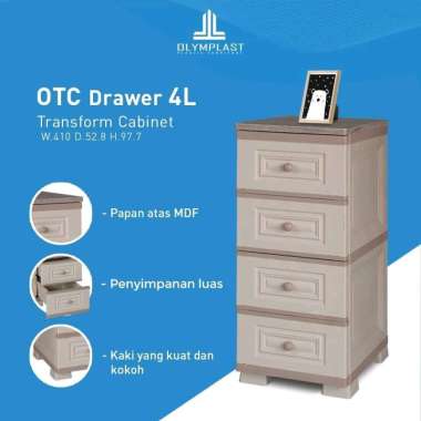 OLYMPLAST DRAWER CABINET / LACI PENYIMPANAN OTC DRAWER 4L
