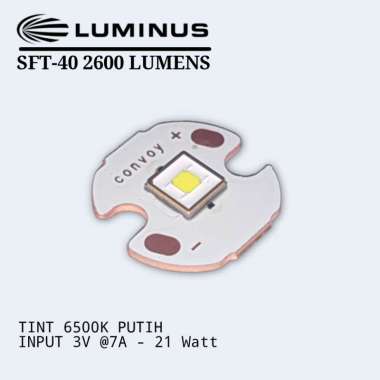 LUMINUS SFT-40 SFT40 LED EMITTER TEMBAGA DTP COPPER 16MM PUTIH WHITE