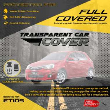 Body Cover Sarung Mobil Plastik ETIOS VALCO Tebal Anti Air WATERPROOF