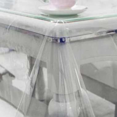 Taplak Meja Makan/Plastik Mika Bening Ukuran 415 x 137 TEBAL