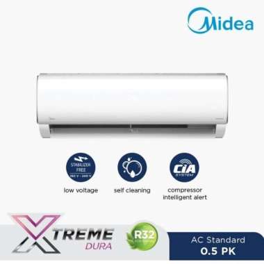 AC 1/2pk Midea MSAF-05CRN2 + Psg | 0,5 pk MSAF05CRN2 pasang