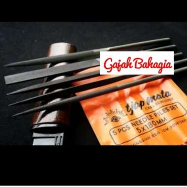 Kikir Besi Set 5pcs Kikir Sumpit 4 x 160 MM Cap Mata Tjap Mata