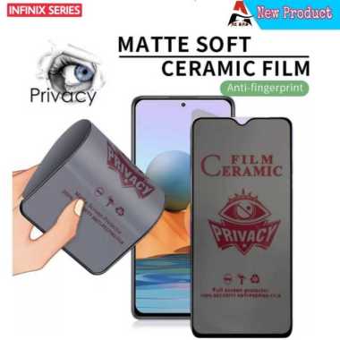 Tempered Glass INFINIX Note 11 NFC Full Cover Ceramic Anti Spy Infinix Note 11 NFC