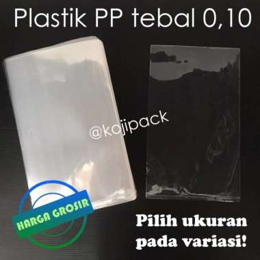Plastik PP Kiloan TEBAL 010 Bening - ukuran di keterangan dan variasi 12x25