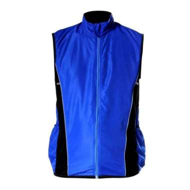 Rompi Sepeda Windbreaker Biru S