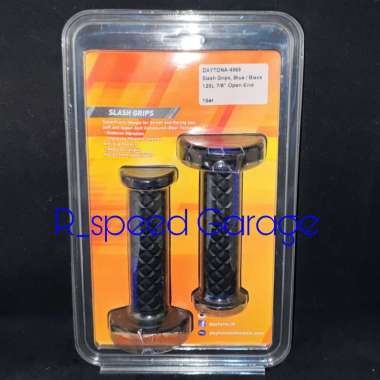 HAND GRIP GAS MOTOR DAYTONA SLASH GRIP 120 MM Biru / hitam 4869