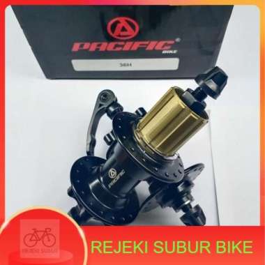 hub freehub 36 hole B410 pacific 6 bearing jangkrik HITAM