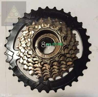 sproket freewheel gear 8 speed Ulir drat megarange SAN YOU 13 - 34 t