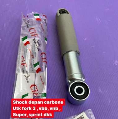 Shock depan carbone utk vespa fork 3 vbb, sprint dkk