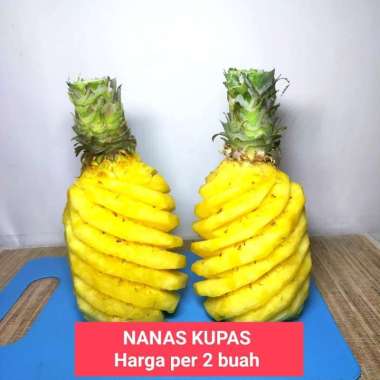 Buah Segar Kupas dan Potong - Nangka/ Nanas/ Semangka/ Melon/ 2 Nanas Kupas