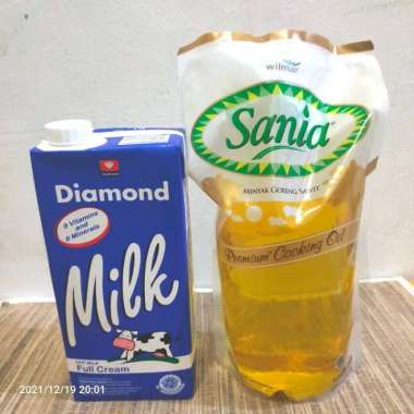Paket Sembako Murah 102 : Minyak Goreng Filma + Susu UHT Diamond