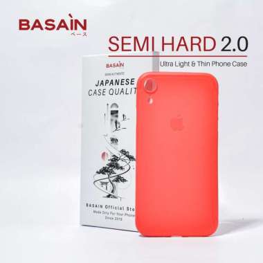 Casing iPhone Xr Semi-Hard BASAIN Original Case - Red