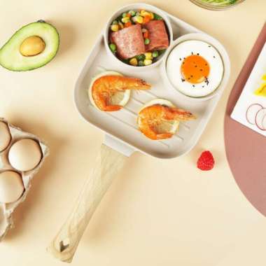 KOCHEN Egg Pan Wajan Penggorengan Telur 4 / 2 Lubang Dorayaki Pancake - Tamagoyaki 2 Lubang