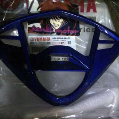 Cover bingkai spedometer Xeon karbu biru Original Yamaha