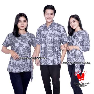 Couple Batik Wanita Atasan Batik Minimalis Blouse Batik WANITA 7/8 5L PRIA 3L WANITA PENDEK 5L WANIT