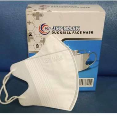 [ DB JSP ] MASKER DUCKBILL JSP 3 PLY PUTIH ISI 50 / DUCKBILL WARNA / MASKER EARLOOP / FACE MASK PUTI