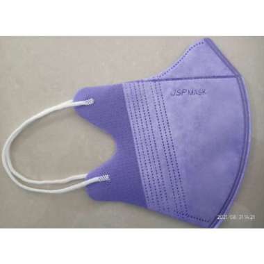 [ DB JSP ] MASKER DUCKBILL JSP 3 PLY PUTIH ISI 50 / DUCKBILL WARNA / MASKER EARLOOP / FACE MASK UNGU