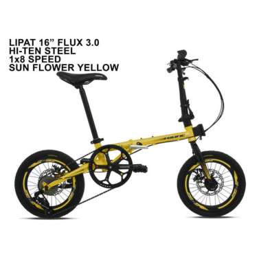Sepeda Lipat Pacific Flux 3.0 16" (Sepeda Lipat Yellow