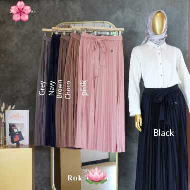 Rok Plisket Premium Quality Tali RANIA Navy Tali RANIA