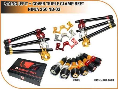 Stang jepit ninja 250r ninja 250 fi cover segitiga jalu stang pnp
