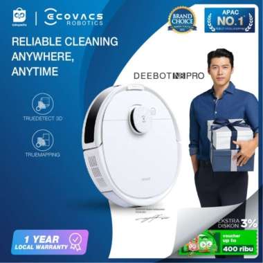 Ecovacs DEEBOT N8 PRO Robot Vacuum Cleaner Vacum Sapu Pel Vakum Mop N8 PRO