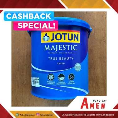 JOTUN MAJESTIC TRUE BEAUTY SHEEN 2.5LT - MORNING FOG / CAT TEMBOK
