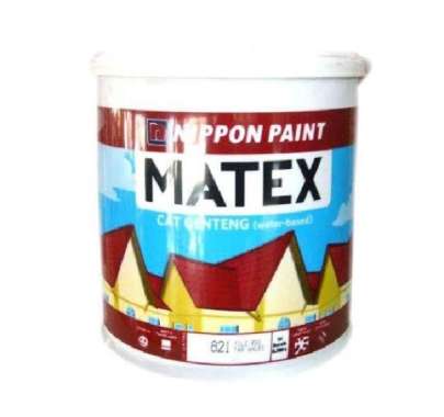 NIPPON PAINT MATEX CAT GENTENG 2.5 LITER (GALON) - SNOW WHITE 1002P