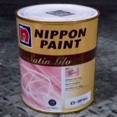 NIPPON PAINT SATIN GLO 1LT - SNOW WHITE / CAT TEMBOK INTERIOR