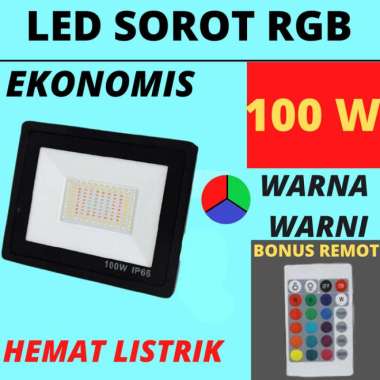 Lampu Taman Rgb 100W Lampu Led Sorot Warna-Warni Menara Masjid BODY SLIM