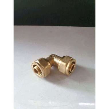 Sambungan knee keni L air panas selang ke selang 16mm merk move