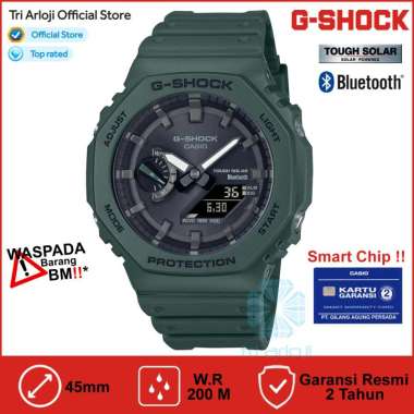 Casio G-SHOCK GA-B2100-3ADR Jam Tangan Pria Bluetooth GAB2100 GA2100 GSHOCK GA-B2100-3A Solar CASIOA