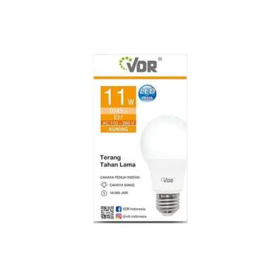 VDR Prima Lampu LED 11 Watt Bohlam E27 Kuning