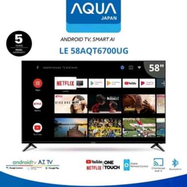 AQUA 58AQT6700 LED TV 58 inch Digital Smart Android 4K UHD TV LE 58AQT6700UG