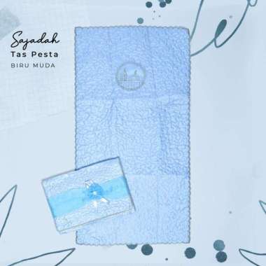 TAS SAJADAH PESTA Biru Muda
