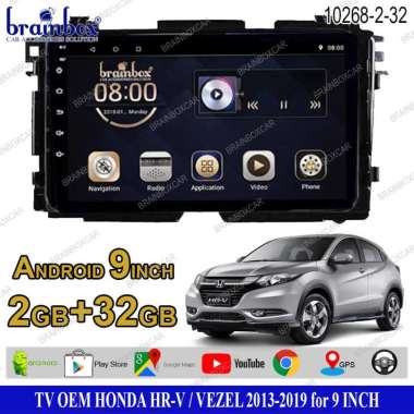 Brainbox TV Mobil OEM Honda HRV Vezel XRV 2013-2019 Android Headunit Tape Mobil Head Unit 2GB + 32GB