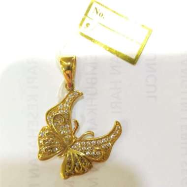 Liontin Kupu-Kupu Butterfly Emas Kuning 700