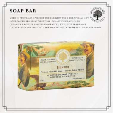 Wavertree and London Havana Soap Bar Sabun Batang 200 GR Organik