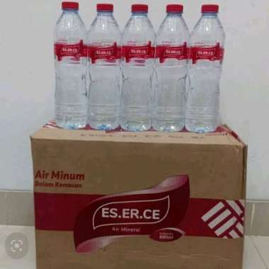 Es er ce air mineral 600 ml 1 dus isi 24 botol